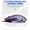 Professionelle optische Gaming-Maus - 6 Tasten - kabelgebunden - 3200 DPI - LED - geräuschlos