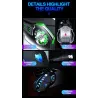 Professionelle optische Gaming-Maus - 6 Tasten - kabelgebunden - 3200 DPI - LED - geräuschlos