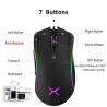 M625 - A3050 - 4000 DPI 1000 Hz - kabelgebundene Gaming-Maus - RGB-Hintergrundbeleuchtung - 7 Tasten - USB