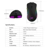 M625 - A3050 - 4000 DPI 1000 Hz - kabelgebundene Gaming-Maus - RGB-Hintergrundbeleuchtung - 7 Tasten - USB