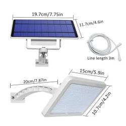 Outdoor-Gartenwandleuchte - wasserdichte Solarlampe - verstellbar - 48 LED