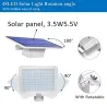 Outdoor-Gartenwandleuchte - wasserdichte Solarlampe - verstellbar - 48 LED