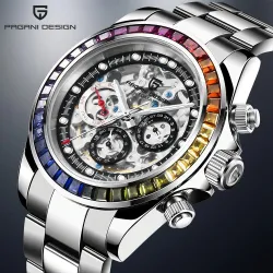 Pagani Design - Luxus Quarzuhr mit Regenbogenkristallen - Automatik