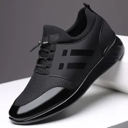 Modische Herren Sneaker - atmungsaktiv - echtes Leder