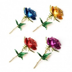 Elegant brooch - enamel roseBrooches