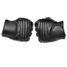 Schwarze Lederhandschuhe - Fitness / Fitnessstudio / Radfahren - halber Finger