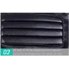 Schwarze Lederhandschuhe - Fitness / Fitnessstudio / Radfahren - halber Finger