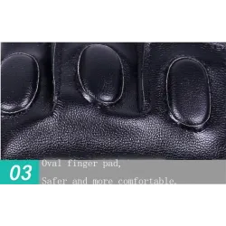 Schwarze Lederhandschuhe - Fitness / Fitnessstudio / Radfahren - halber Finger
