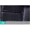 Schwarze Lederhandschuhe - Fitness / Fitnessstudio / Radfahren - halber Finger