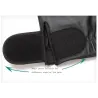 Schwarze Lederhandschuhe - Fitness / Fitnessstudio / Radfahren - halber Finger