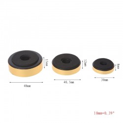 Stoßdämpfendes Fußpolster - für Lautsprecher / Verstärker - 12 Stück