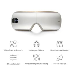 isee 4 - elektrisches Augenmassagegerät - Vibration - Erwärmung - Entfernung von Müdigkeit / Augenringen