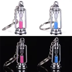Metalllampe - Sanduhr - Schlüsselanhänger für Paare - 2 Stück
