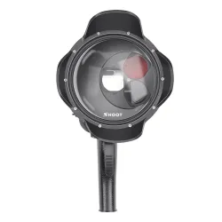 Tauchkuppelanschluss - wasserdichtes Filtergehäuse - umschaltbar - für GoPro Hero 7 6 5 Schwarz
