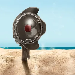 Tauchkuppelanschluss - wasserdichtes Filtergehäuse - umschaltbar - für GoPro Hero 7 6 5 Schwarz