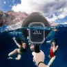 Tauchkuppelanschluss - wasserdichtes Filtergehäuse - umschaltbar - für GoPro Hero 7 6 5 Schwarz