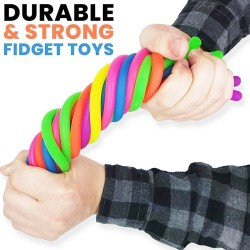 Gumminudeln - elastisches Seil - Anti-Stress-Spielzeug - Zappeln - 6 Stück