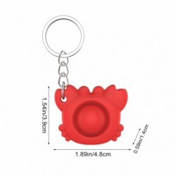 Krabbenförmiges Zappeln - Anti-Stress-Spielzeug - mit Schlüsselanhänger - Push-Bubble Pop It