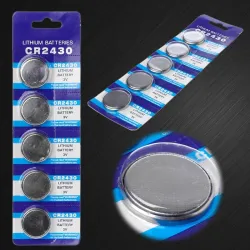 Button lithium battery - CR2430 - 3V - 5 piecesBattery