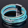 Multilayer bracelet - with crystals / magnetic buckleBracelets