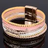 Multilayer bracelet - with crystals / magnetic buckleBracelets