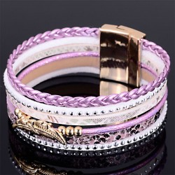 Multilayer bracelet - with crystals / magnetic buckleBracelets