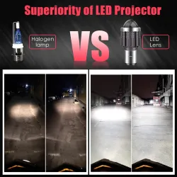 CSP - 10000Lm - LED Motorradbirne - Scheinwerfer - Hi-Lo - H4 / BA20D
