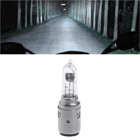 Motorcycle headlight bulb - halogen / Xenon - white - DC 12V - 35W - BA20DLights