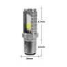 LED Motorrad-/Autolampe - weiß Hi/Lo Beam - 12V - 12W - 1200Lm - BA20D