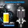 Motorrad Glühbirne - H4 / BA20D / P15D - 12V - LED Fernlicht / Abblendlicht - 1200LM