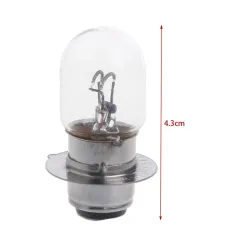 Motorcycle light bulb - white - T19 P15D-25-1 - DC 12V - 35W - halogen - double filamentHalogen lights