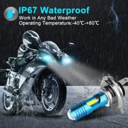 Autoglühbirne - wasserdicht - RGB - LED - H4 / H6 / H7 / BA20D / P15D-25-1 - DRL
