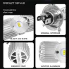 Motorrad Glühbirne - LED CREE - H4 - BA20D - DC 9V~85V - 20W 1400LM - 6500K