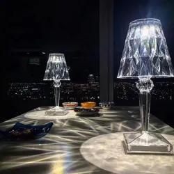 Kristall-Nachtlicht - LED - USB / batteriebetrieben