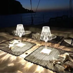 Kristall-Nachtlicht - LED - USB / batteriebetrieben