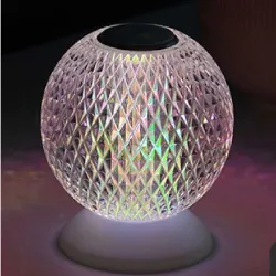 Italienische Nachtlampe - runde Kristallkugel - USB - Berührungssensor