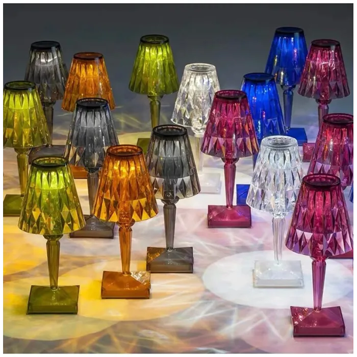Moderne Kristall-Nachtlampe - Touch-Steuerung - USB
