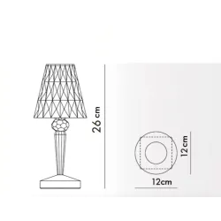 Moderne Kristall-Nachtlampe - Touch-Steuerung - USB