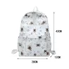 Modischer Rucksack - großes Fassungsvermögen - mit Hunde- / Schmetterlings- / Federdruck