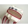 Kleiner karierter Rucksack - Umhängetasche
