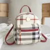 Kleiner karierter Rucksack - Umhängetasche
