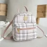 Kleiner karierter Rucksack - Umhängetasche