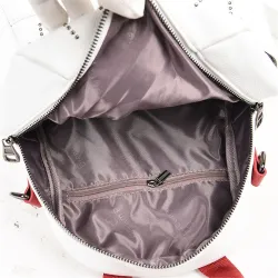 Luxuriöser Multifunktionsrucksack - Umhängetasche - mit Nieten - echtes Leder