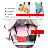 Luxuriöser Multifunktionsrucksack - Umhängetasche - mit Nieten - echtes Leder