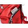 Modischer Rucksack - Anti-Diebstahl-Reißverschlüsse - mit dekorativem Schlüsselanhänger