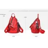 Fashionable backpack - anti-theft zippers - with decorative keychainBackpacks