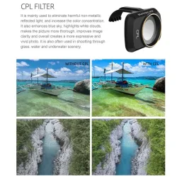 Camera lens - filter - clip - for DJI Mavic Mini - UV / CPL / ND4 / ND4PLAccessories