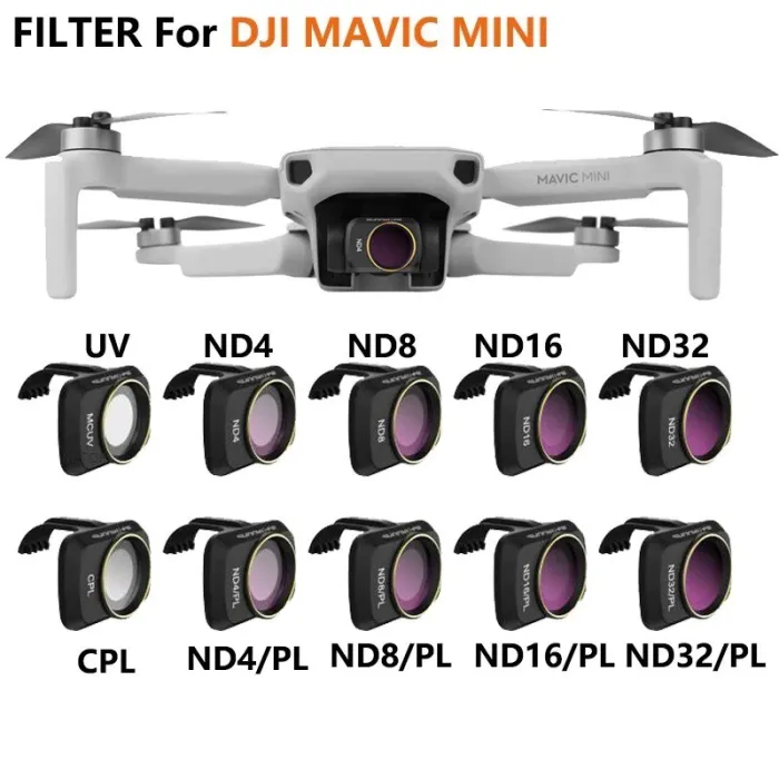 Kameraobjektiv - Filter - Clip - für DJI Mavic Mini - UV / CPL / ND4 / ND4PL