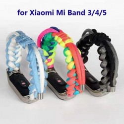 Braided fabric bracelet - for Xiaomi Mi Band 3 / 4 / 5 / 6