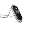 Double hole pendant - with necklace - stainless steel - for Xiaomi Mi Band 5Necklaces